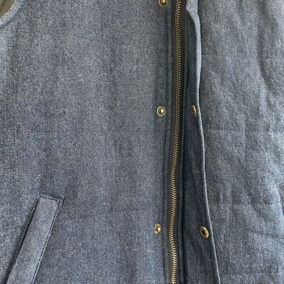 E2 Clothing Women's Boho Aztec Denim Vest Size Medium NWT Casual Modern Cozy - Picture 15 of 16